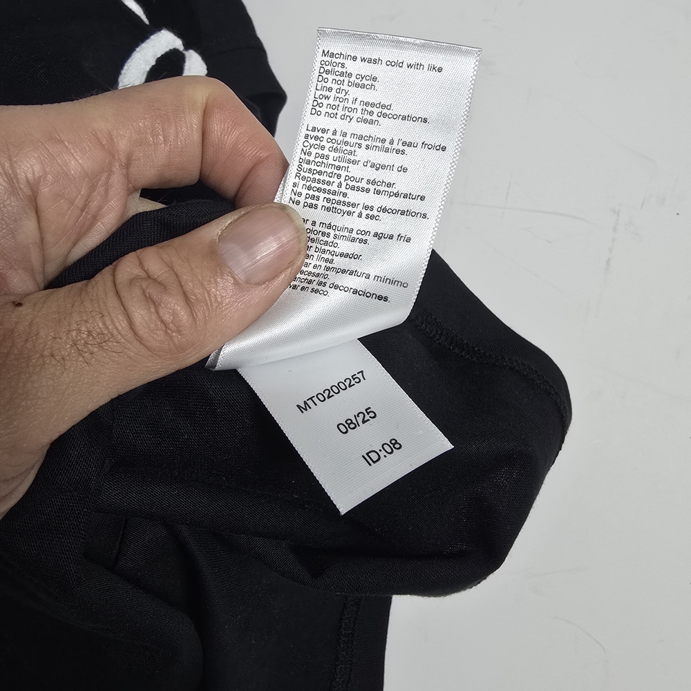 Psycho Bunny Black Tee with White Script Logo - Picture 5 of 8